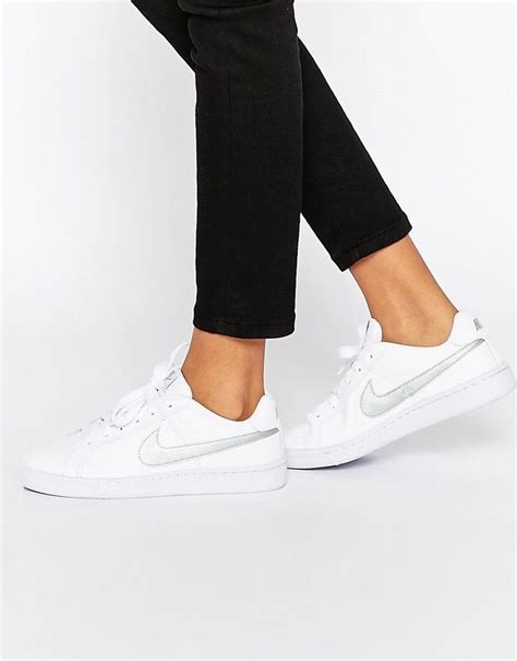 nike court royale sneaker weiß silber|Wmns Court Royale 'White Metallic Silver' .